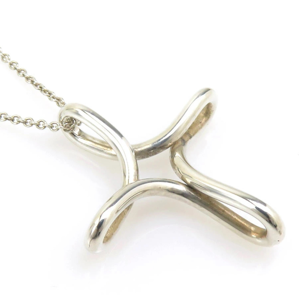 Tiffany Co Infinity Cross Necklace Sterling Silver